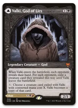 Valki, God of Lies (Showcase) #308 (NM) Kaldheim KHM Magic MTG - Image 1