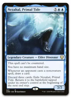 Nezahal, Primal Tide #401 (LP) Commander Legends CMR Magic MTG - Image 1