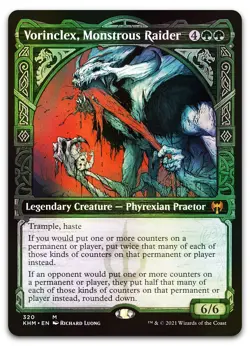 Vorinclex, Monstrous Raider (Showcase) #320 (Foil) (NM) Kaldheim KHM Magic MTG - Image 1