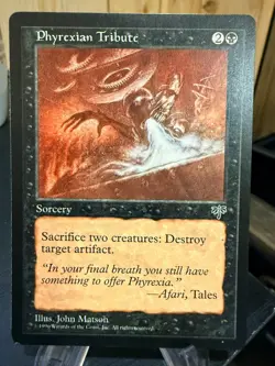 MTG Magic the Gathering Mirage Phyrexian Tribute - Image 1
