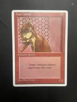 Hurr Jackal MTG Alternate 4th Edition Alt 4 Rare 1995 LP - Image 1