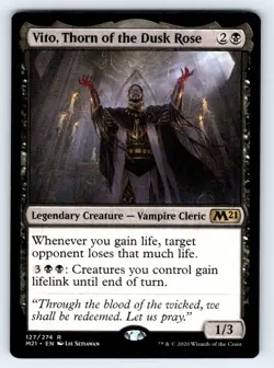 Vito, Thorn of the Dusk Rose R Core Set 2021 127 NM - Image 1