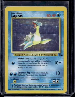 1999 Pokemon Fossil 1st Edition Lapras #10/62 - Image 1