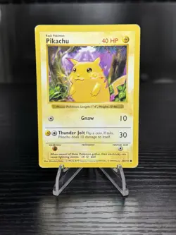 Pokemon Card - Pikachu 058/102 Base Set - Shadowless - Yellow Cheeks - HP - Image 1