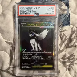 PSA 10 Mega Absol ex SAR 089/063 MEGA Pokemon Japanese Mega Brave 2025 #Z05 - Image 1