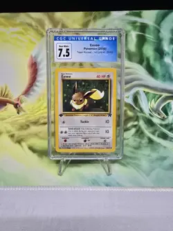 Eevee 55/82 Team Rocket - 1st Ed. Pokemon CGC 7.5 Near Mint+ TCG - Image 1