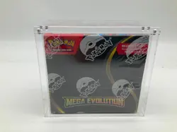 Pokemon TCG Mega Evolution Base Set Booster Box Sealed w/ Acrylic Case - Image 1