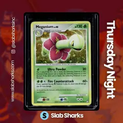 2007 POKEMON DIAMOND & PEARL MYSTERIOUS TREASURES #13/123 MEGANIUM HOLO - Image 1