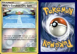 Misty's Cerulean City Gym 61/68 NM - Hidden Fates - POKEMON REVERSE HOLO - Image 1