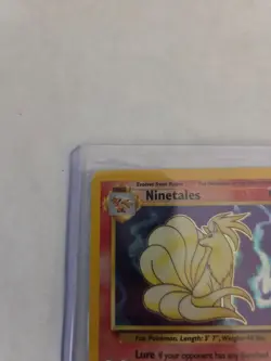 Pokemon Ninetales Holo Base Set Rare 13/130 Fire Pokemon LP - Image 2