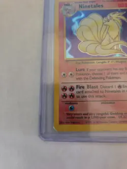 Pokemon Ninetales Holo Base Set Rare 13/130 Fire Pokemon LP - Image 4
