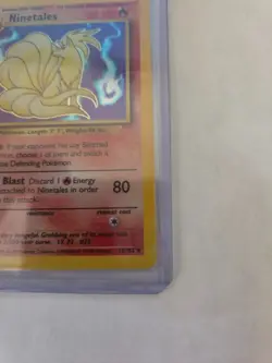 Pokemon Ninetales Holo Base Set Rare 13/130 Fire Pokemon LP - Image 5