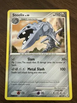 Pokemon Steelix 38/130 Diamond and Pearl Regular Non-holo 2007 - Image 1