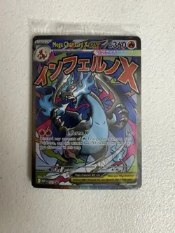 Pokemon TCG Mega Charizard X ex ME Mega Evolutions UPC Promo SEALED Holo - Image 2