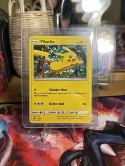 Pokemon Pikachu SM162 Sm Promo Holo Basic 60HP English Saya Tsuruta - Image 1