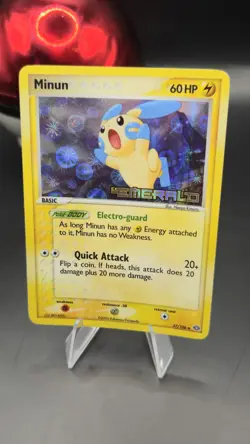 Minun Reverse Holo 37/106 STAMPED Emerald Uncommon Pokemon TCG - Image 1