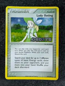 2005 Pokemon LADY OUTING #87/107 EX Deoxys Unlimited Uncommon Holo English - Image 1
