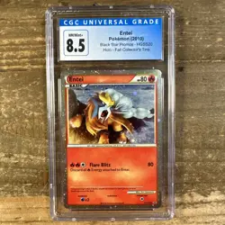 Pokemon Entei Black Star Promo HGSS20 Holo Rare 2010 - CGC 8.5 NM/Mint+ - Image 1