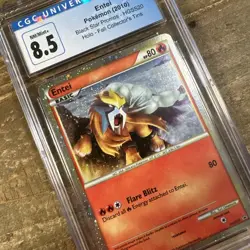 Pokemon Entei Black Star Promo HGSS20 Holo Rare 2010 - CGC 8.5 NM/Mint+ - Image 2