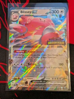 Pokemon Blissey ex TWM 134/167 Twilight Masquerade Stamped Promo Cosmos Holo 2x - Image 2