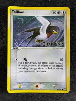2005 Pokemon TAILLOW #80/107 EX Deoxys Unlimited Common Holo Colorless English - Image 1