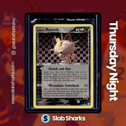 2004 POKEMON EX TEAM ROCKET RETURNS #46/109 ROCKET'S MEOWTH - Image 1