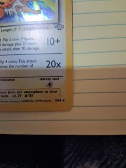Pokemon 1999 Jolteon Holo Rare Jungle - Image 3