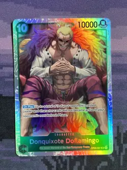Donquixote Doflamingo (031) SR One Piece OP04-031 Reprint Foil NM - Image 1
