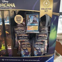 x2 SEALED Disney Lorcana First Chapter Collector Set 6 Packs Port. Promo Costco - Image 5