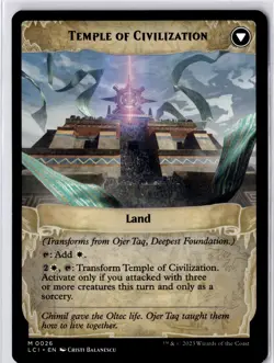 Ojer Taq, Deepest Foundation The Lost Caverns of Ixalan Regular NM M 0026 - Image 2