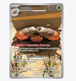 Crustle 186/182 Illustration Rare Holo - Destined Rivals Pokemon TCG SV10 NM 202 - Image 1