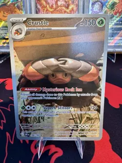 Destined Rivals Crustle 186/182 Illustrator Rare Pokemon TCG Pack Fresh NM/M - Image 1