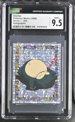 SNORLAX S22 SPECIAL GLITTER SERIES 1 POKEMON MERLIN CGC 9.5 MINT+ - Image 1