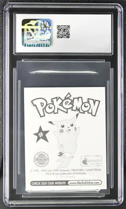 1998 Merlin Pokemon Series 1 Paras S9 Special Glitter Holo CGC 10 GEM MINT Rare - Image 2