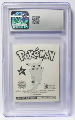 Meowth Special Glitter Series 1 Merlin Sticker S11 CGC 10 1998 Topps Pokemon - Image 2