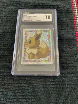 Eevee #S21 Merlin Special Glitter 1998 Series 1 Gem Mint 10 Pokemon Card - Image 3