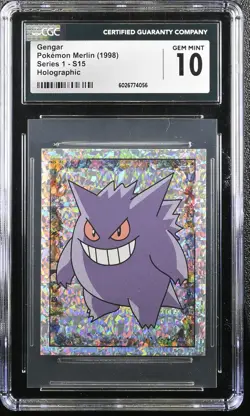 GENGAR S15 SPECIAL GLITTER SERIES 1 POKEMON MERLIN CGC 10 GEM MINT - Image 1