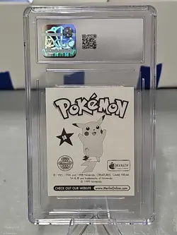 CGC 9 - S8 Vileplume 1998 Pokemon Merlin Topps Prism Stickers Series 1 - Image 2