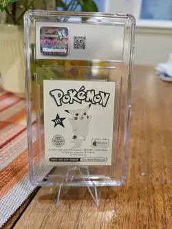 1998 Pokemon Merlin Series 1 Meowth CGC 9 U.K. #S11 Holographic - Image 2