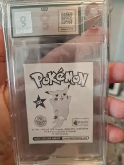 1999 Pokemon Merlin Series 1 Sticker Card #S23 Mew Holo OG Grading 9 - Image 2
