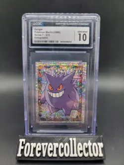 1998 Pokemon Merlin Gengar Series 1 Holographic S15 CGC 10 Gem Mint - Image 1