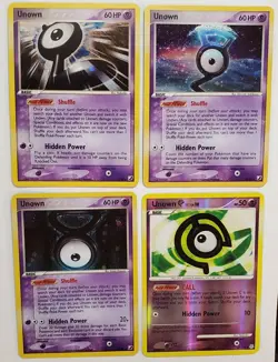 Unown Unseen Forces Lot Of 4 Holo Cards L/28 G/28 V/28 67/130 Pokemon TCG - Image 1