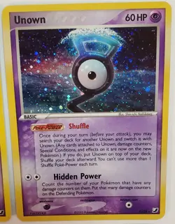 Unown Unseen Forces Lot Of 4 Holo Cards L/28 G/28 V/28 67/130 Pokemon TCG - Image 3