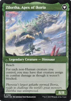 Mtg March Of The Machines Invasion Of Ikoria Zilortha, Apex Of Ikoria NM Card - Image 2