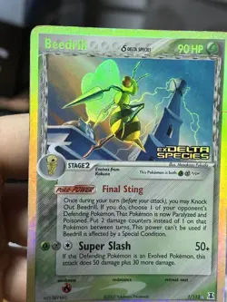 Beedrill 1/113 EX Delta Species 2005 Reverse Holo Rare Pokemon Card TCG - Image 5