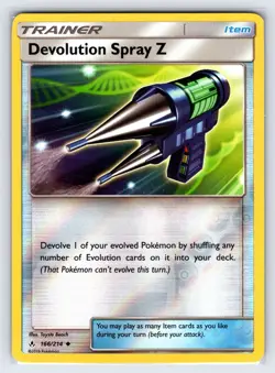 Devolution Spray Z 166/214 S&M Unbroken Bonds Pokemon Card Reverse Holo - Nm - Image 1