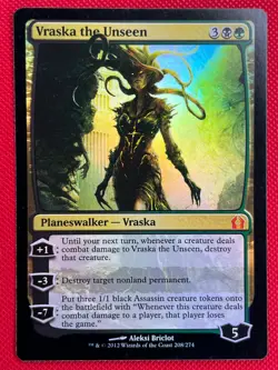 MTG Foil 1X Vraska the Unseen X1 Return to Ravnica Magic - SP/NM - Image 1