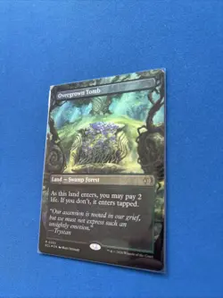 Overgrown Tomb (Borderless) Lorwyn Eclipsed Foil (Factory misprint) - Image 4