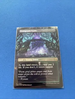 Overgrown Tomb (Borderless) Lorwyn Eclipsed Foil (Factory misprint) - Image 5