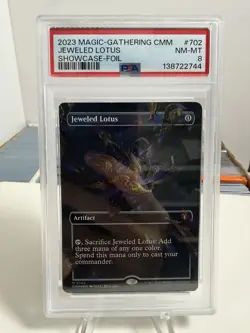 2023 MTG COMMANDER MASTERS SC-FOIL #702 JEWELED LOTUS PSA 8 - Image 1